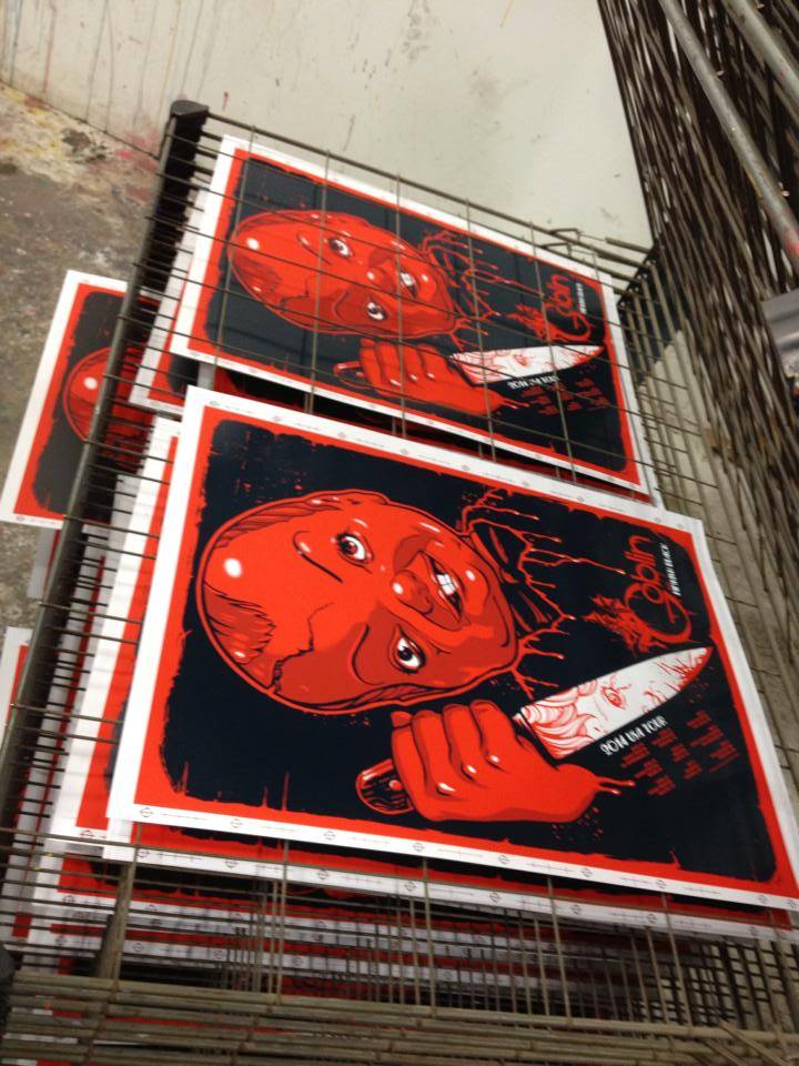 Goblin tour Poster screen printing